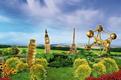 l'europe dans un jardin