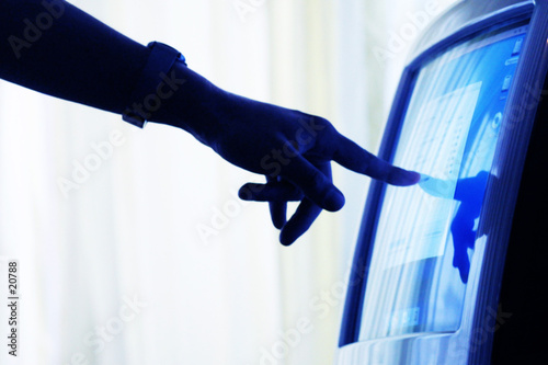pointing the screen
