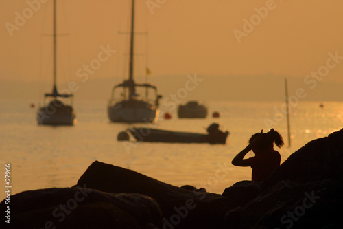 sunset sailboats