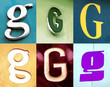 lettre urbain - collection de lettre g