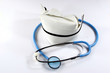 nurse's hat & stethoscope