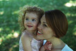 mother and child in park