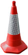 isolated traffic warning cone