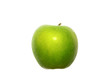 green apple, side view on white green apple, side view on white