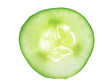 single cucumber slice, isolated single cucumber slice, isolated