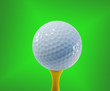 golf ball ready for hitting
