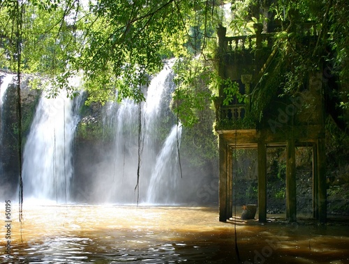 castle waterfall