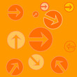 retro orange background