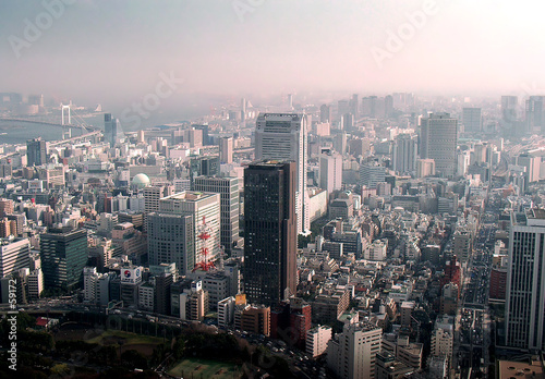 tokyo city fog