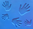 handprints at playground