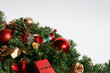 christmas greenery and baubles
