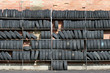 wall of tires