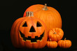 jack o lantern with pumpkins