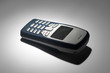 digital mobile phone on a grey background