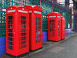 london telephone kiosks in smithfield meat market