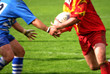 Photo : rugby passe adverse