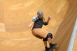 skateboarder going