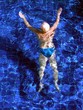swimming in a swimming pool