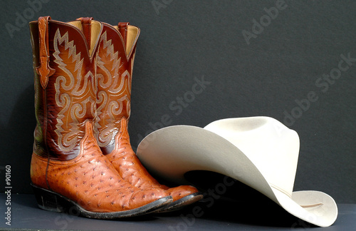 western boots and western hat