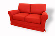 red sofa