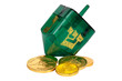 dreidel and gelt