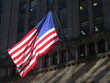 american flag in new york city