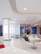 interior of white cafe