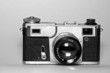 old range-finder soviet camera (front view)