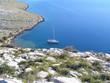 yacht in small bay