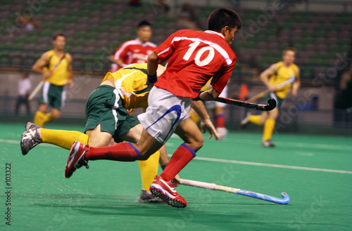 hockey player in action