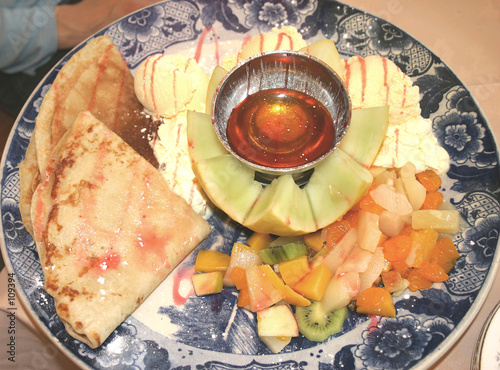 Photo: pancakes and ice cream pancakes and ice cream