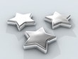 three chrome stars