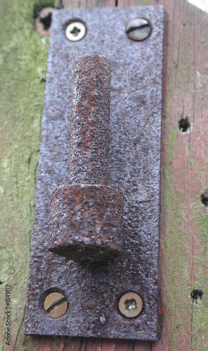 Photo: old door hinge old door hinge