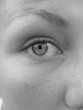 überraschtes auge