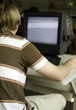 student at work