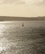 juste un bateau dans une lumière dorée juste un bateau dans une lumière dorée