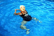 woman swimming