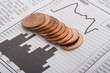 Foto: coins over charts coins over charts