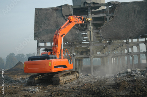 dismantling ruin by digger #2