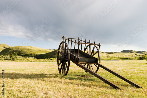 old wooden cart
