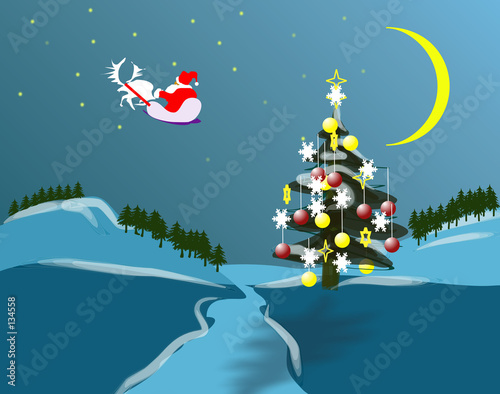 Illustration: nature of christmas holidey nature of christmas holidey