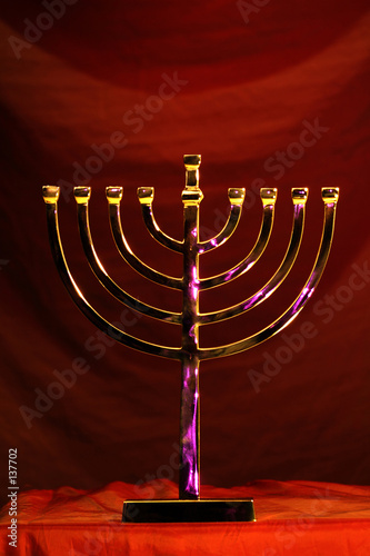 silver traditional hanukkah menorah