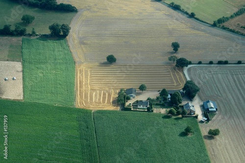 ferme vue du ciel