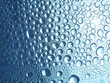 blue water with bubbles