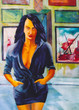 woman in street