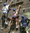 three climbers