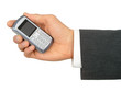 hand holding a cell phone
