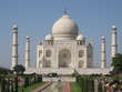 in front of the taj mahal