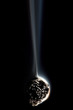 cigarette tip over black