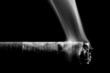 cigarette smoking bw